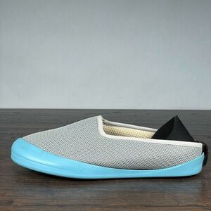 mahabis Summer Slippers Womens 36 (5.5 US)‎ Grey Blue Comfort Travel Washable